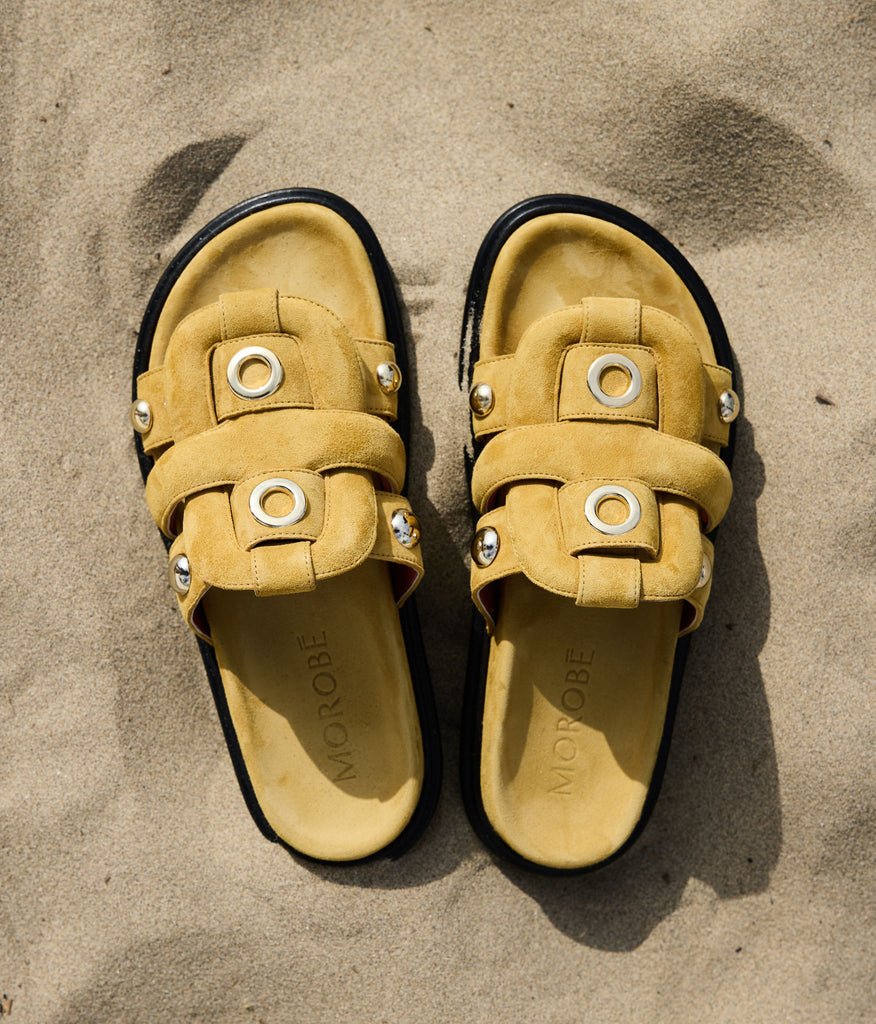 Sandals from morobe on the beach 