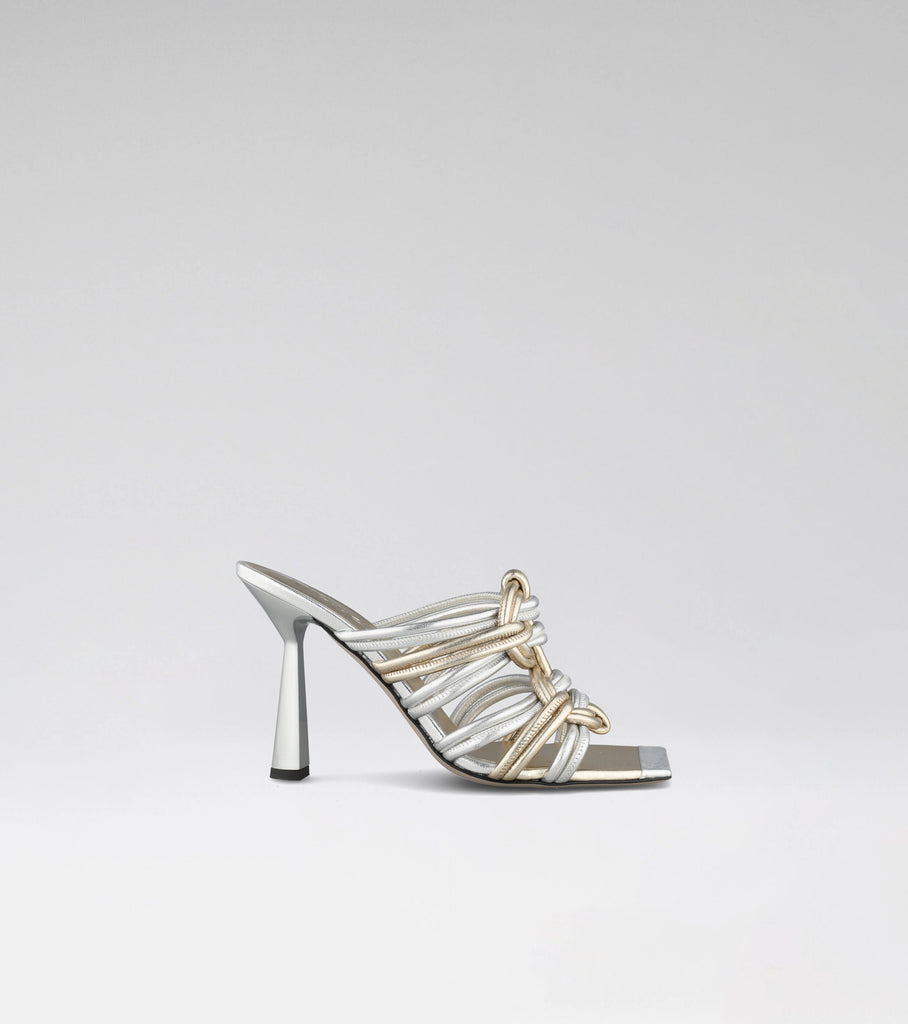 high heel mule