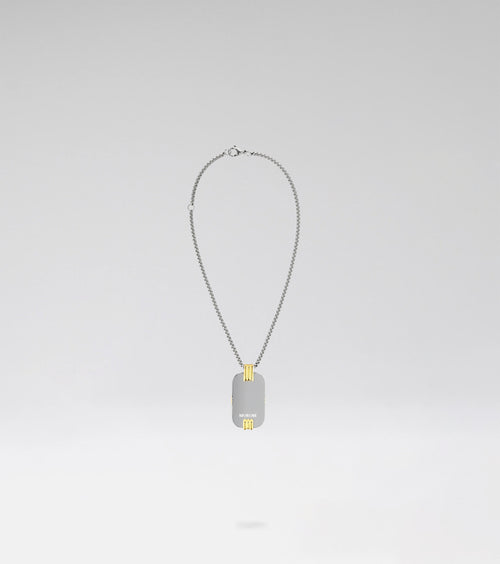 TRESSEE NECKLACE SHORT 03  - BICOLOUR GOLD SILVER