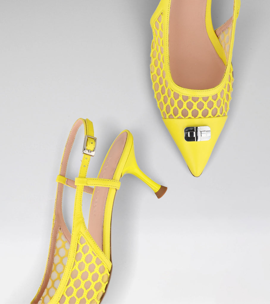mid heel morobe slingback