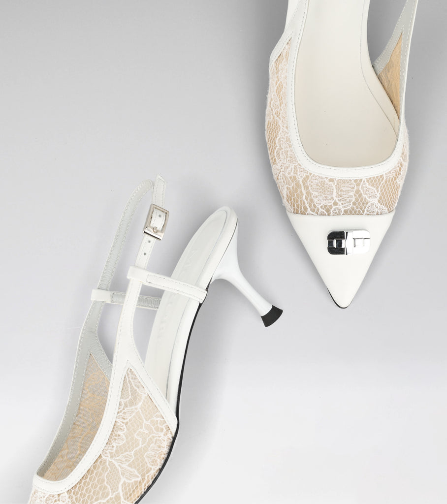 mid heel slingback
