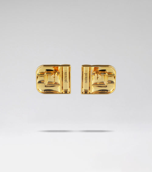 COUPÉ BIG EARRING BRUSHED GOLD
