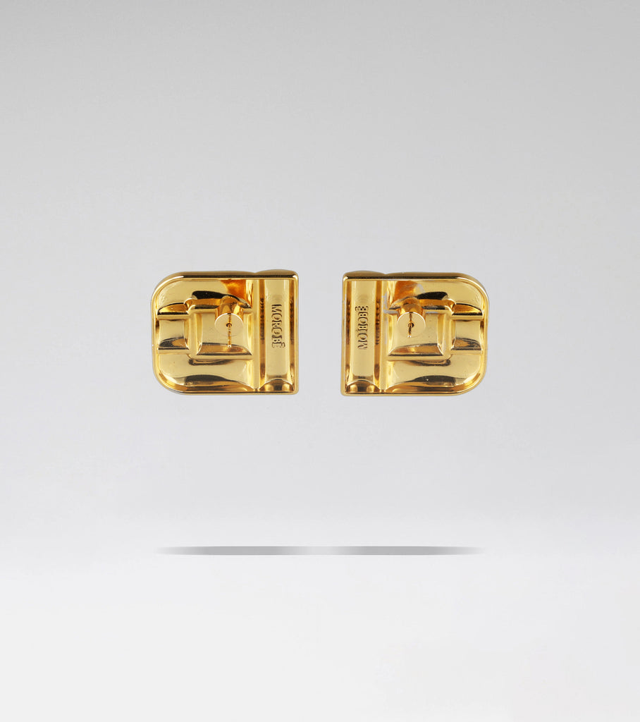 COUPÉ BIG EARRING BRUSHED GOLD