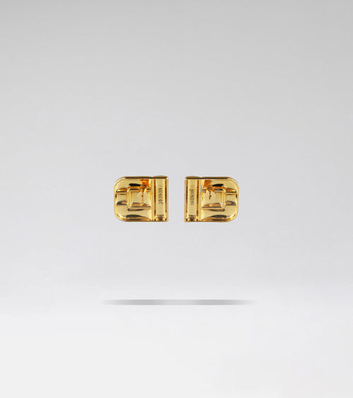 COUPÉ SMALL EARRING BRUSHED GOLD