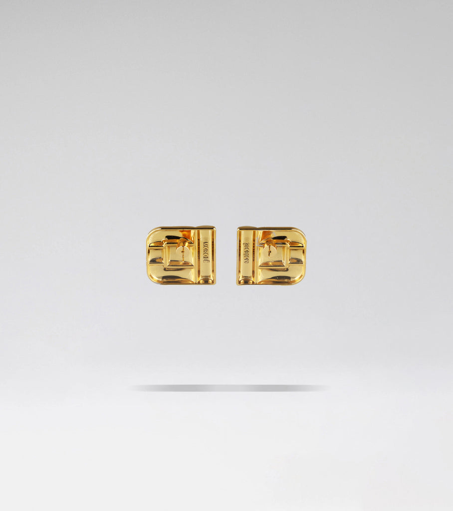 COUPÉ SMALL EARRING BRUSHED GOLD
