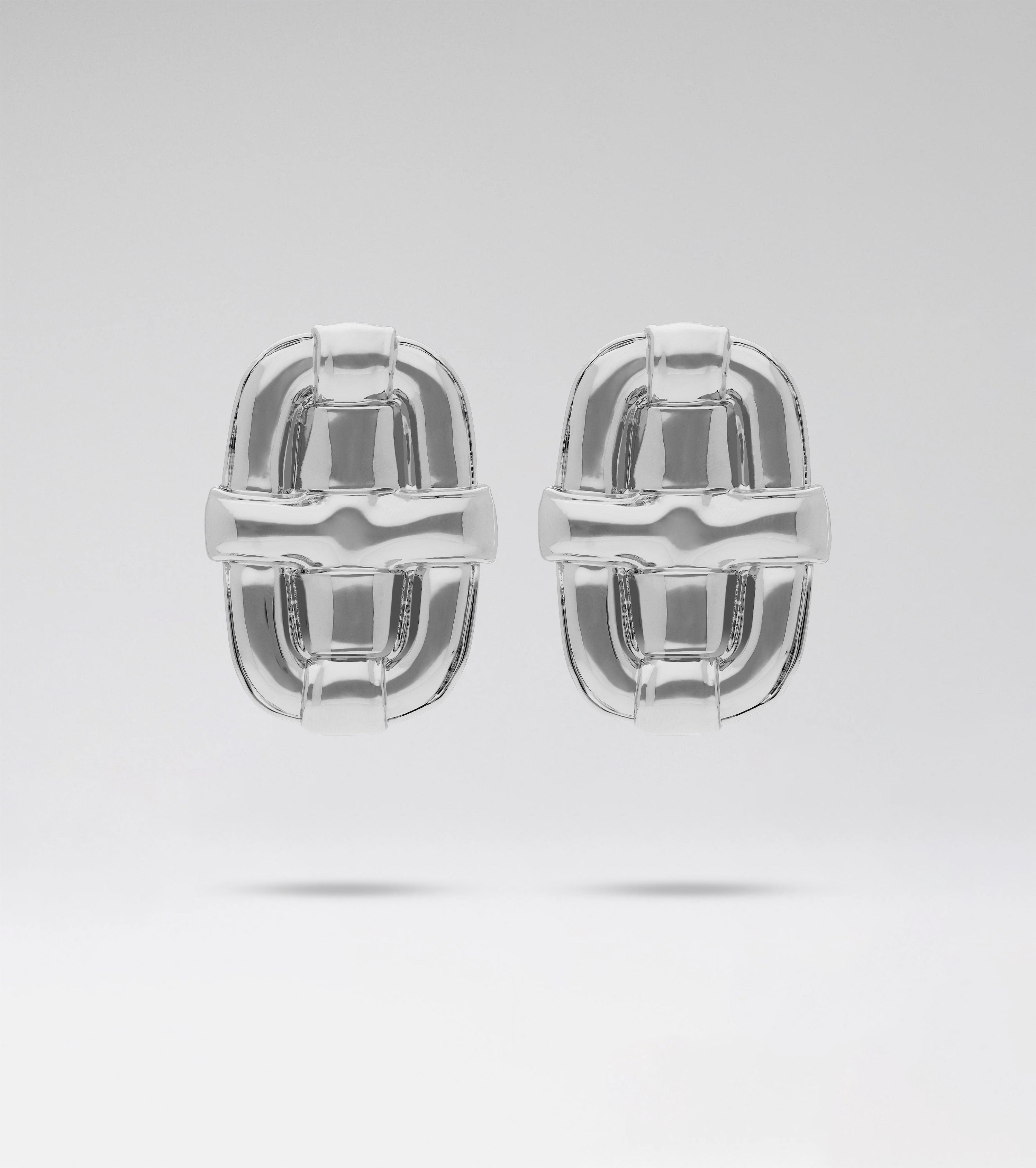 Morobe Silver Python LA BOUCLE EARRINGS SILVER – MOROBÉ