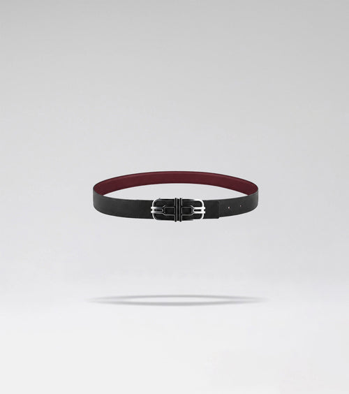 LA CEINTURE AIRE 01 - BLACK + BORDO ZAFFIANO