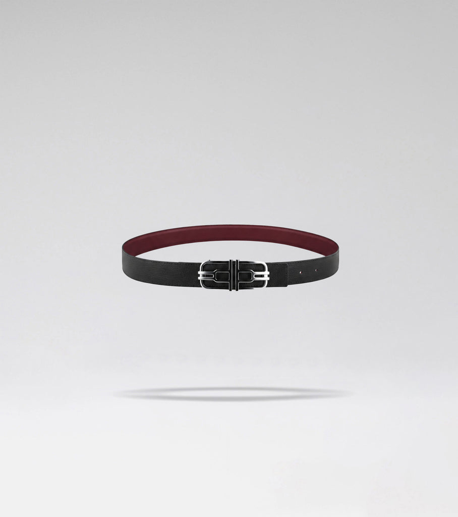 LA CEINTURE AIRE 01 - BLACK + BORDO ZAFFIANO