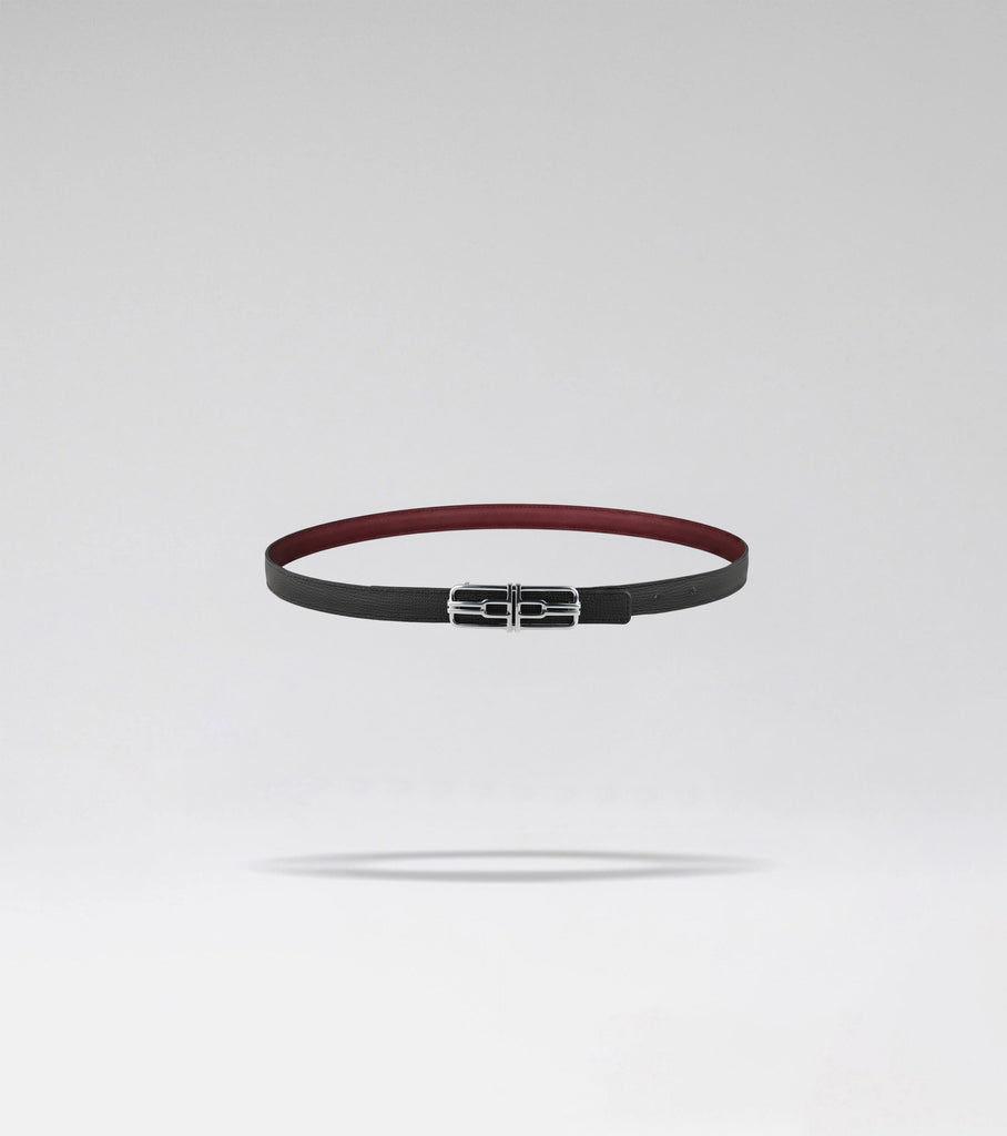LA MINI CEINTURE AIRE 01 - BLACK + BORDO ZAFFIANO