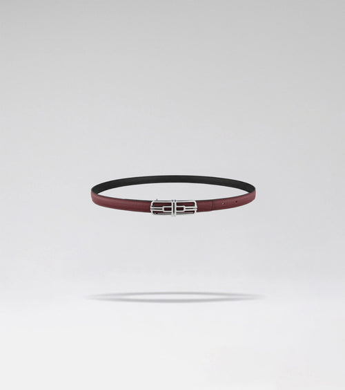 LA MINI CEINTURE AIRE 01 - BLACK + BORDO ZAFFIANO