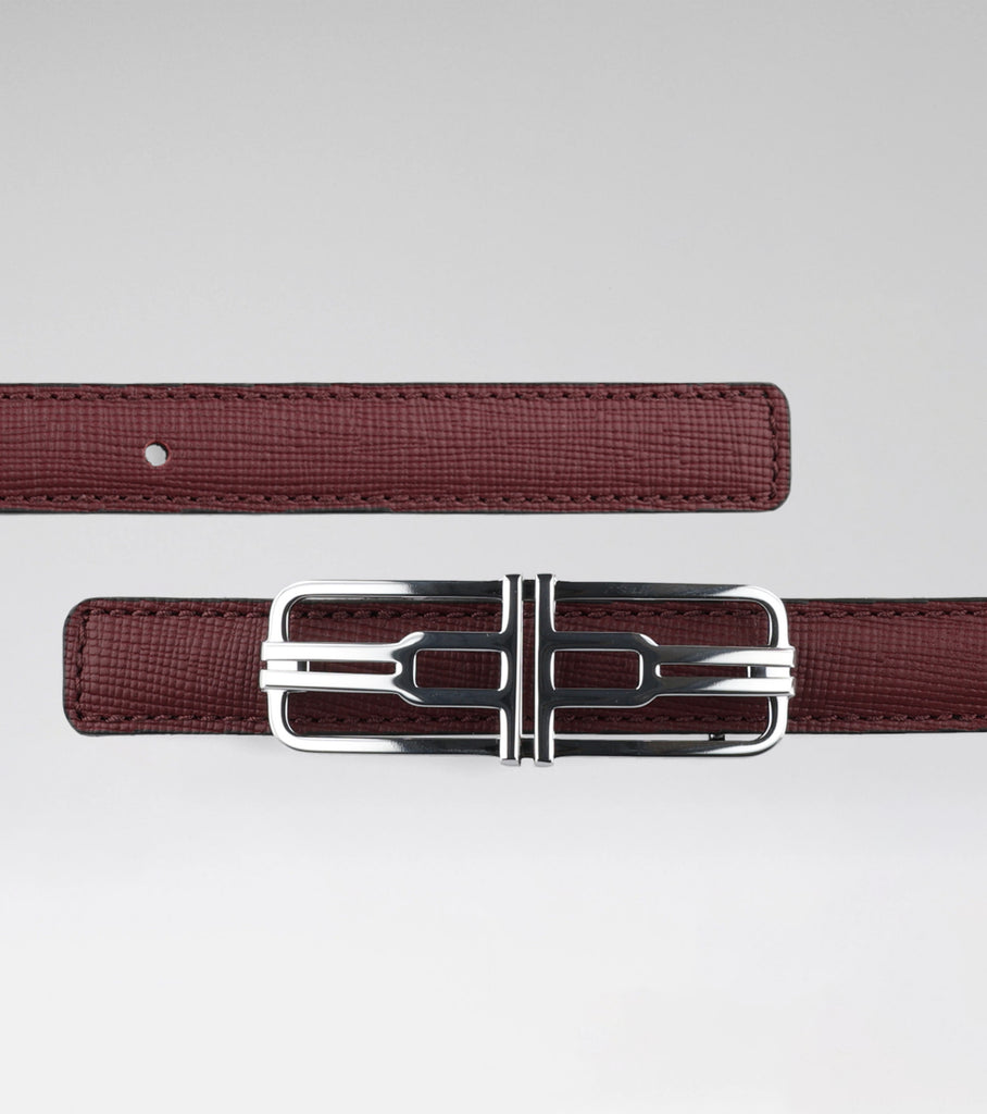 LA MINI CEINTURE AIRE 01 - BLACK + BORDO ZAFFIANO