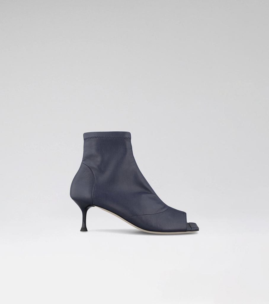 mid heel peeptoe boot