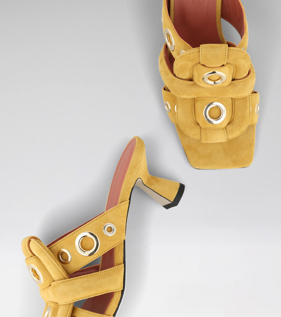 mid heel mule