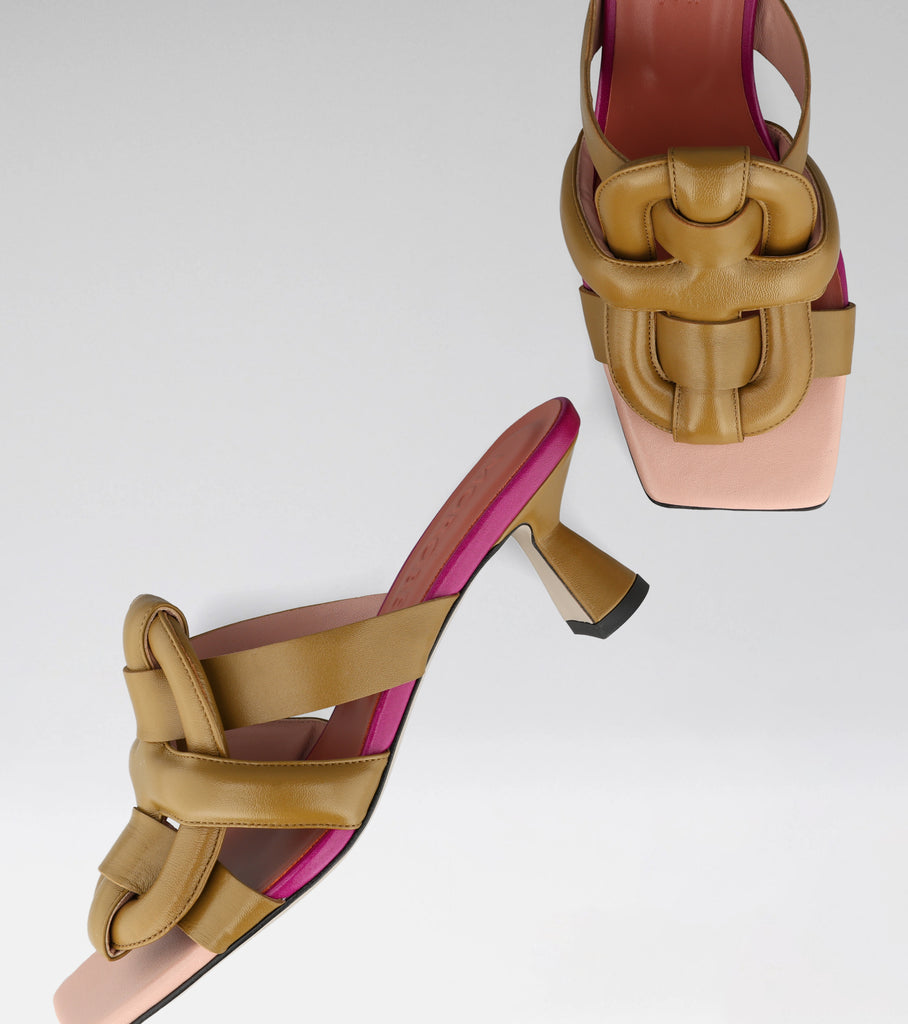 mid heel mule