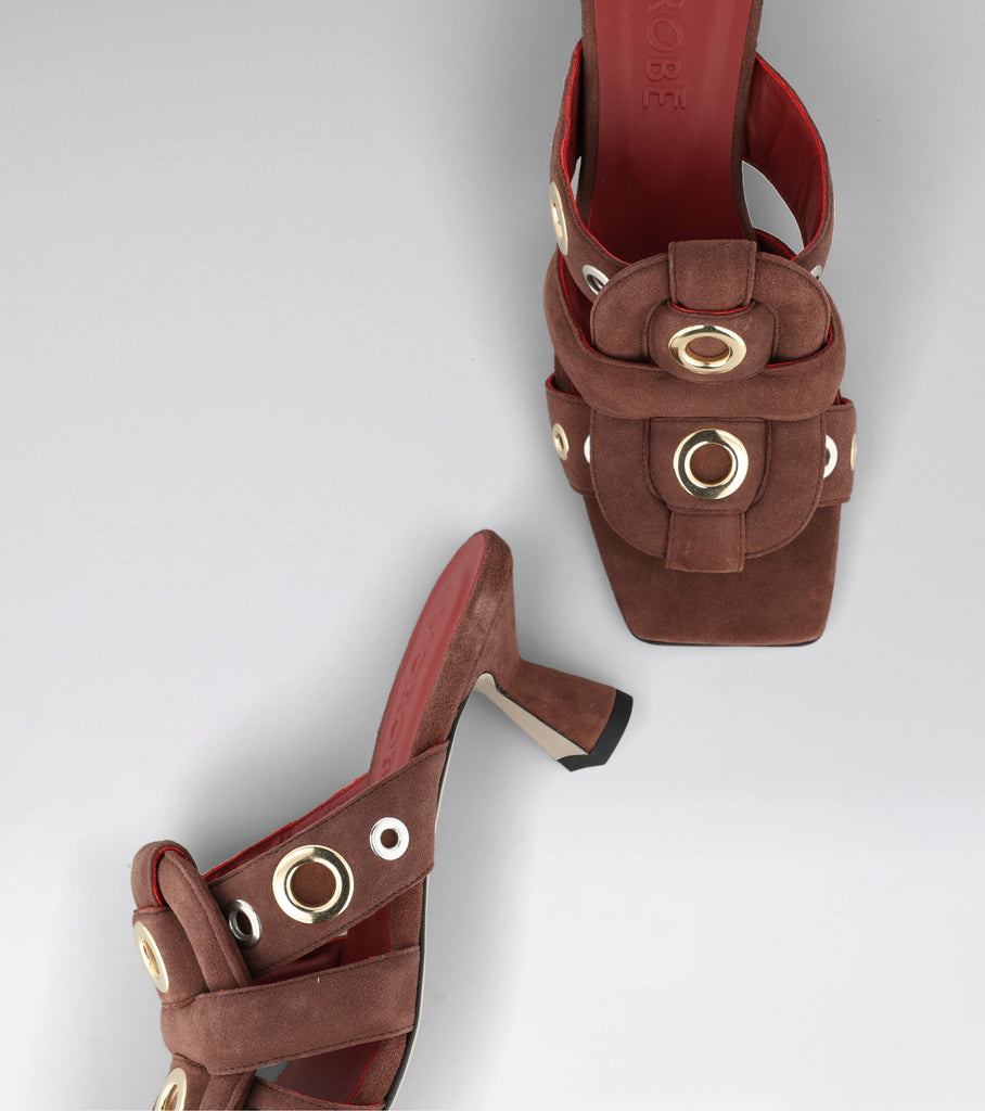 mid heel mule