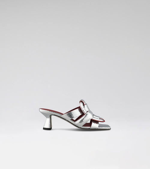 Morobe Silver Python SANDALS – MOROBÉ
