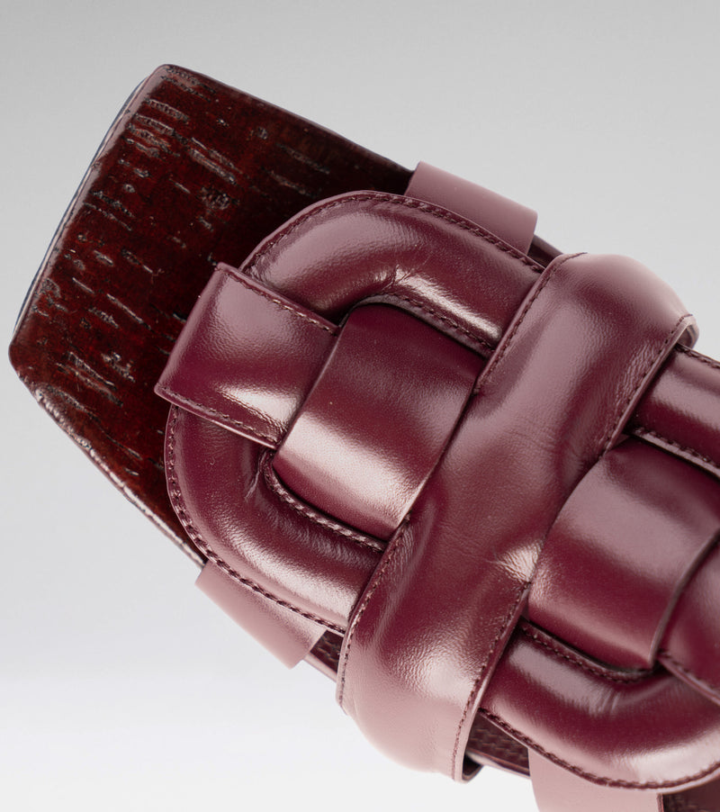 Sandals Flat RUTH 56 BORDO | MOROBÉ