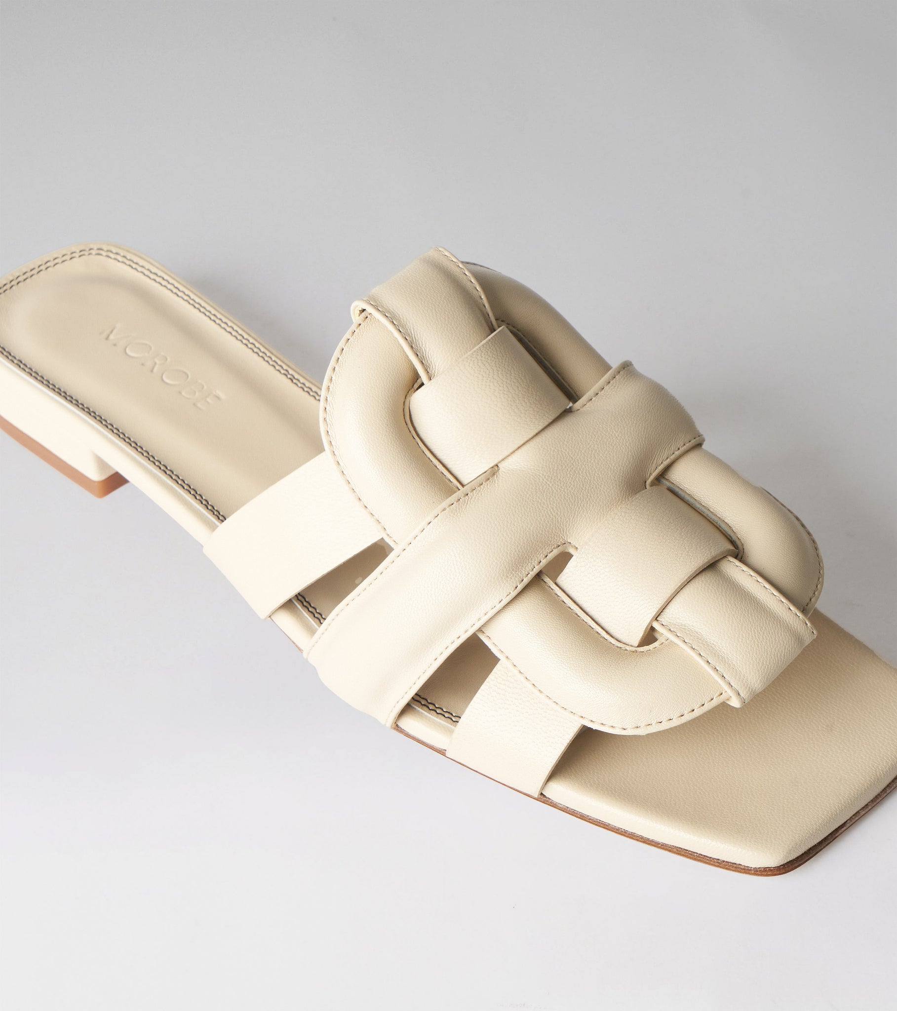 MOROBÉ | Sandals Flat RUTH 66 OFF WHITE