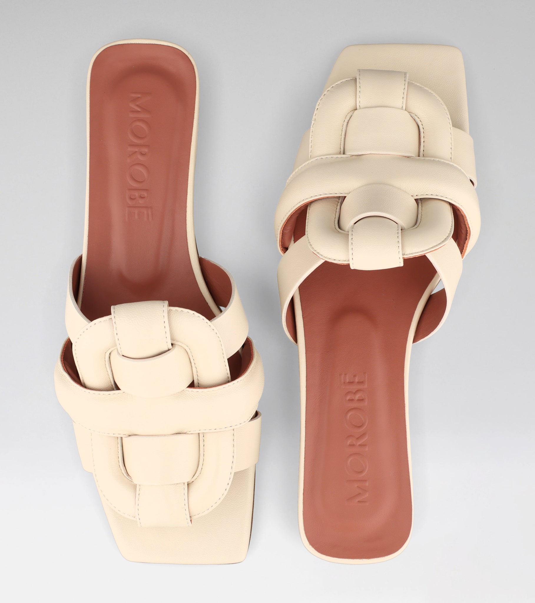MOROBÉ | Sandals Flat RUTH 66 OFF WHITE