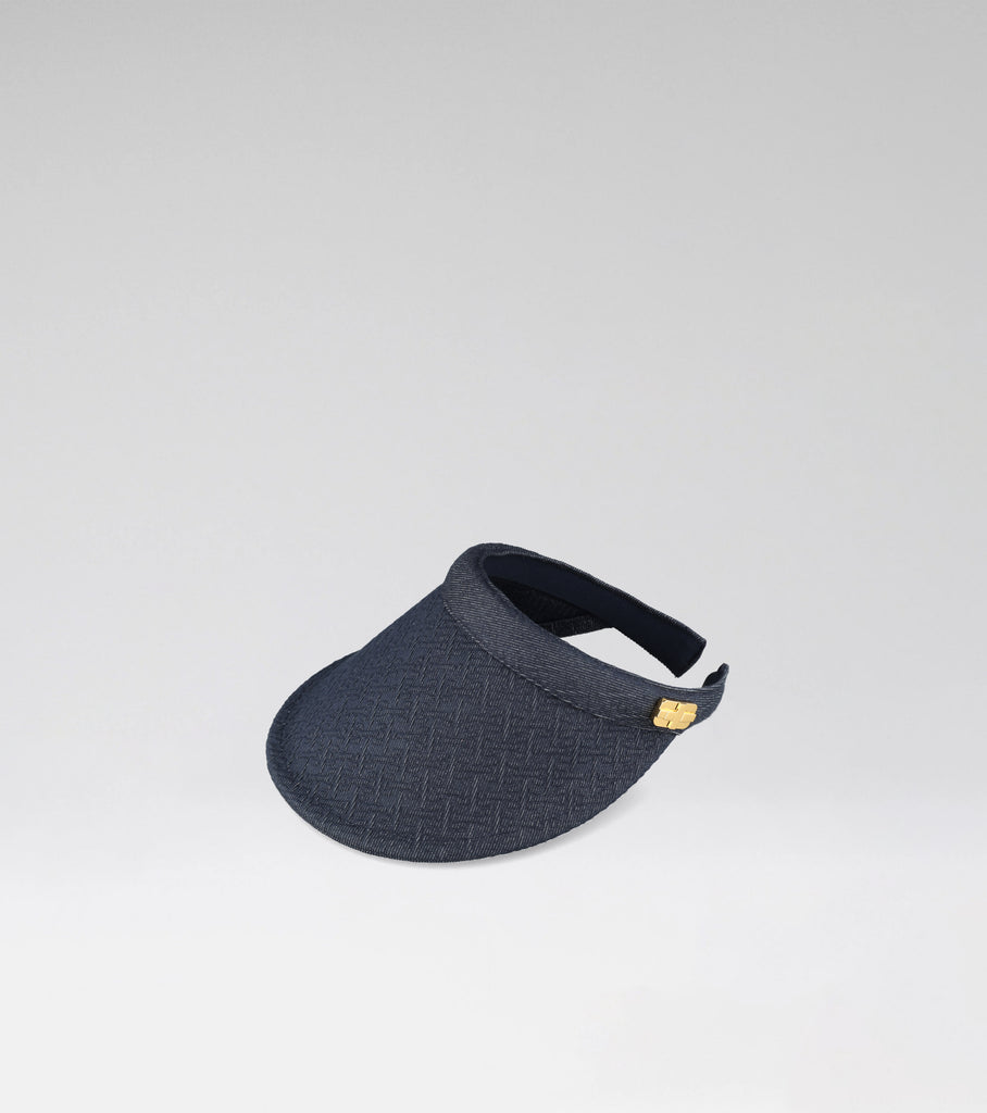 LA VISIERE 01 - EMBOSSED DARK JEANS + GOLD