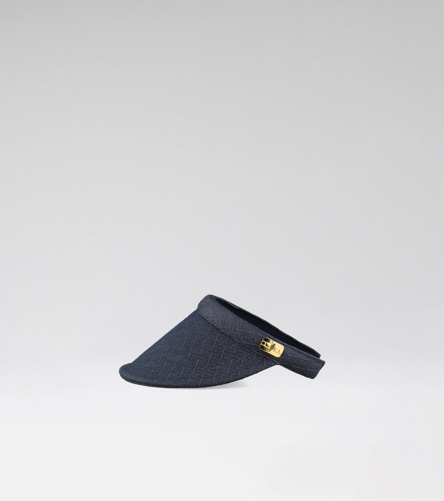 LA VISIERE 01 - EMBOSSED DARK JEANS + GOLD