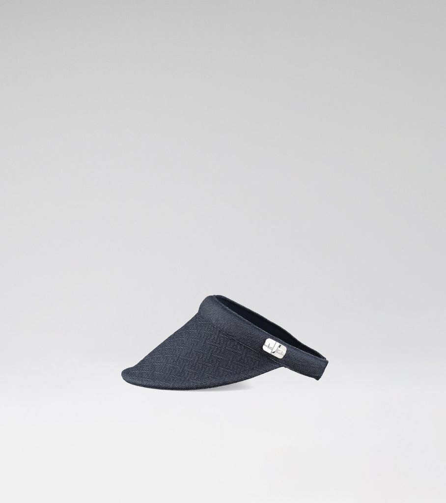 LA VISIERE 02 - EMBOSSED DARK JEANS + SILVER
